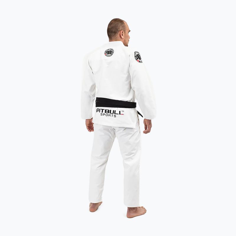 GI pentru jiu-jitsu brazilian masculin Pitbull West Coast Gi BJJ PB 2017 450 white 2