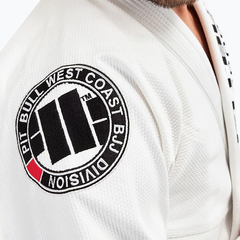 GI pentru jiu-jitsu brazilian masculin Pitbull West Coast Gi BJJ PB 2017 450 white 3