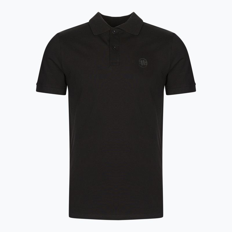 Tricou polo pentru bărbați Pitbull West Coast Polo Slim Logo black