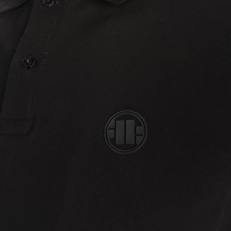 Tricou polo pentru bărbați Pitbull West Coast Polo Slim Logo black 3