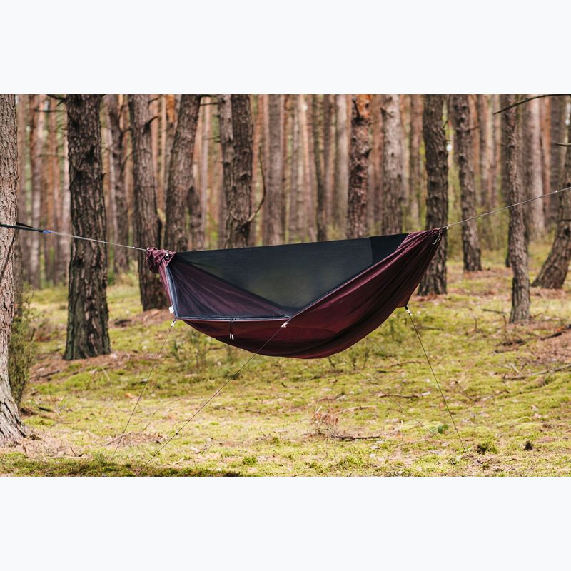 Hamac turistic Lesovik Draka burgundy ron 3