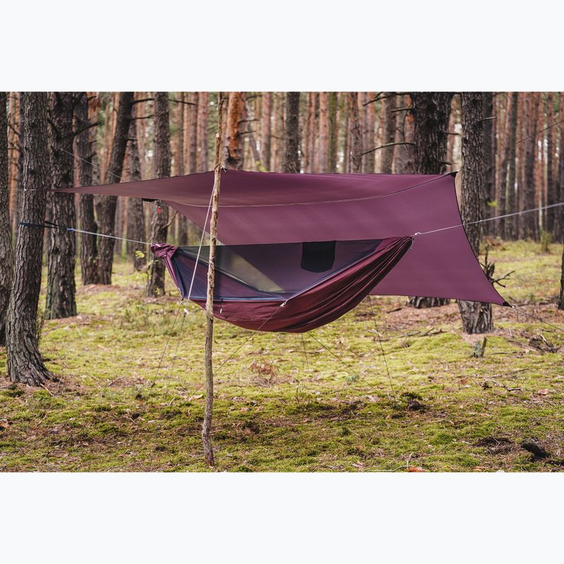 Hamac turistic Lesovik Draka burgundy ron 4