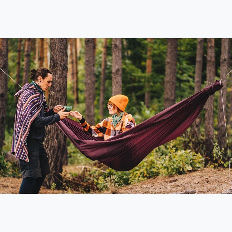 Hamac turistic Lesovik Duch burgundy ron 6