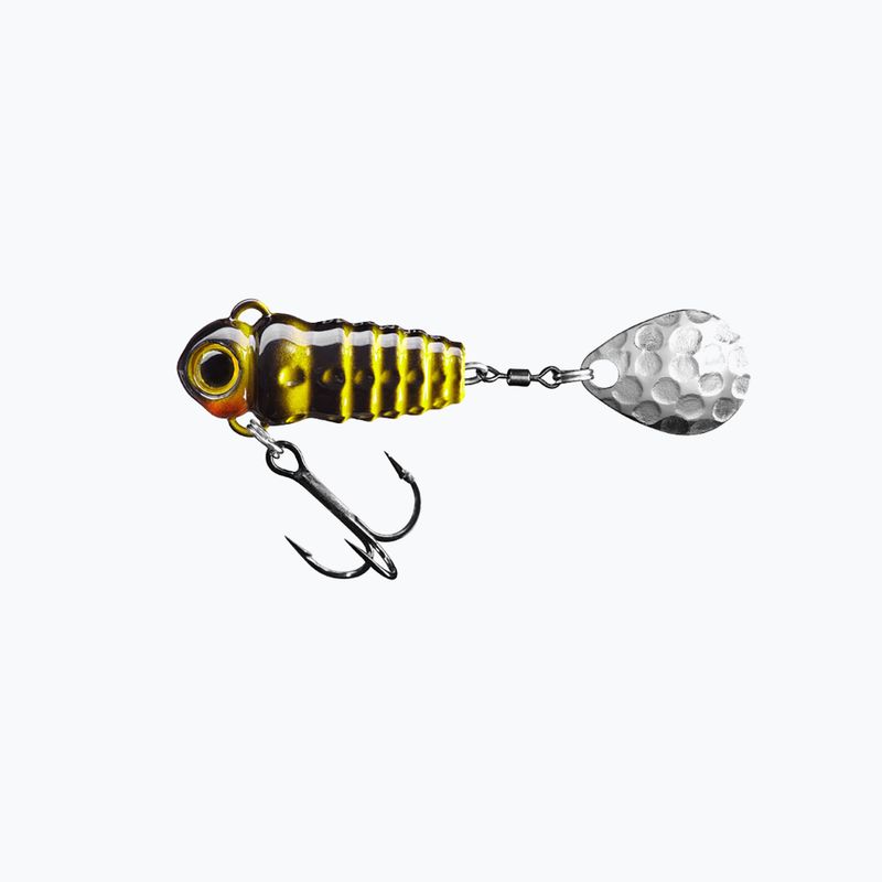 SpinMad Crazy Bug Tail momeală de spinning negru și galben 2401