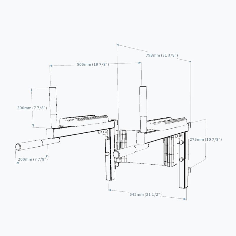 BenchK exercițiu balustradă negru BK-310B/710B 7