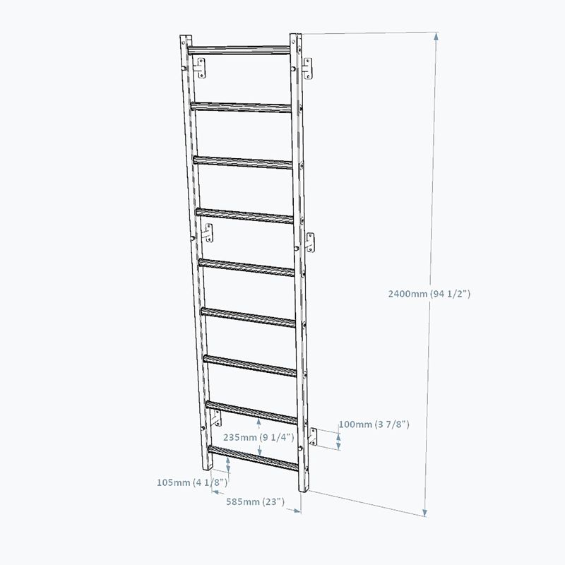 BenchK Scară de gimnastică maro BK-310B/710B 5