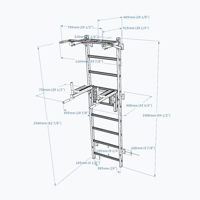 BenchK scara de gimnastică negru BK-722B 3