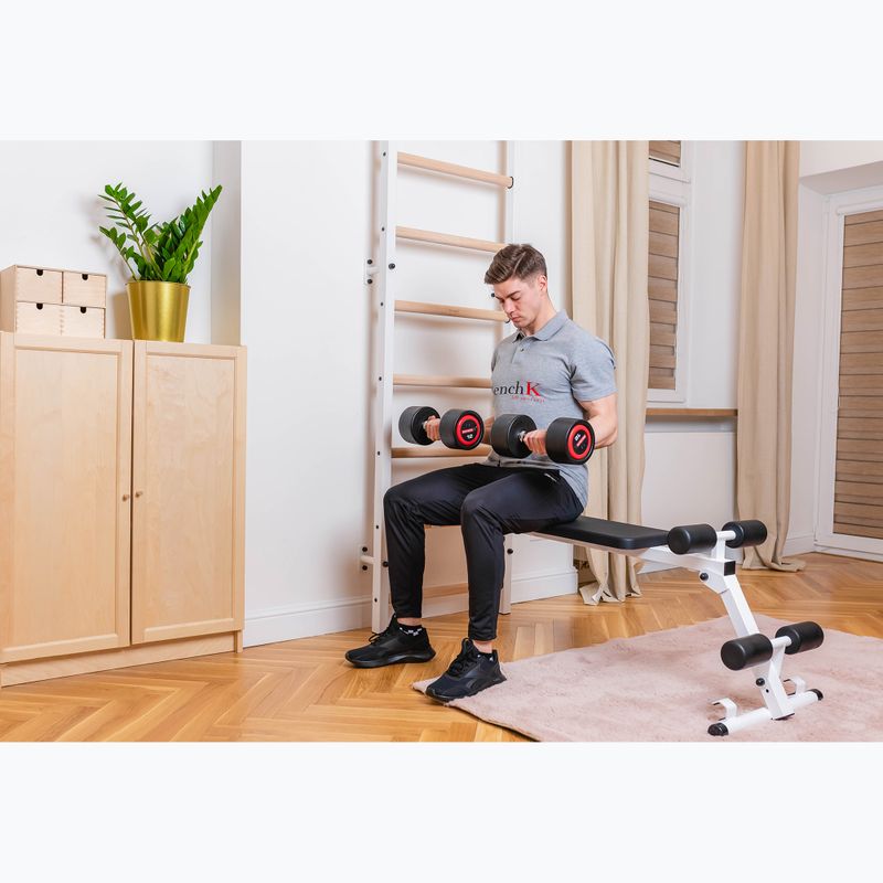 BenchK scara de gimnastică albă BK-723W 15