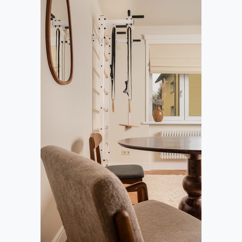 BenchK scara de gimnastică albă BK-221W+A204 14