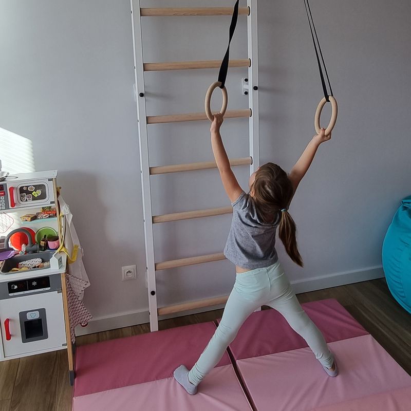 BenchK scara de gimnastică albă BK-721W+A204 6