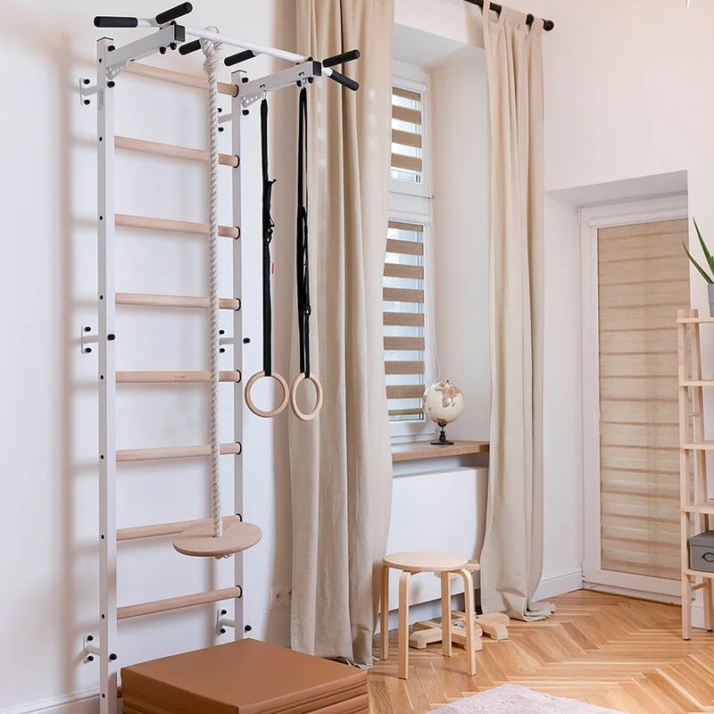 BenchK scara de gimnastică albă BK-721W+A204 12