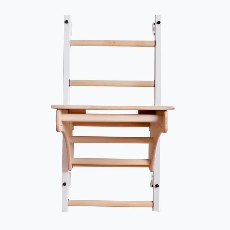 Scară de gimnastică BenchK 212W+A204 white matte/oak 2