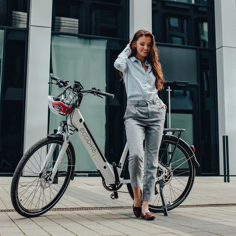 Ecobike X-Cross L/17.5Ah LG bicicletă electrică albă 1010301 16