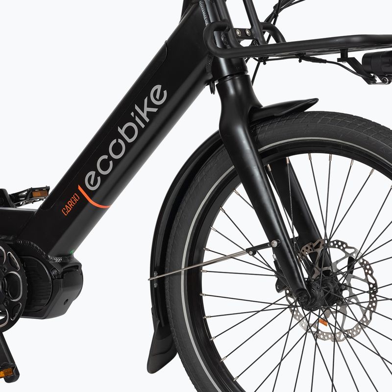 EcoBike Cargo/16Ah Trapeze Cargo+X300 10.4 AH Greenway bicicletă electrică neagră 1010503 6