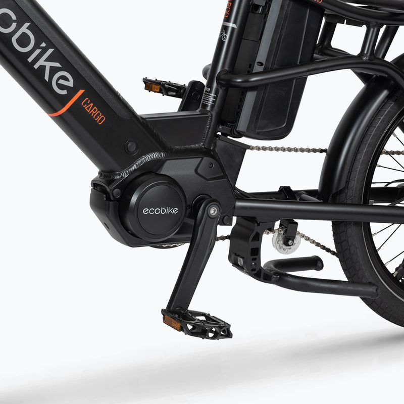 EcoBike Cargo/16Ah Trapeze Cargo+X300 10.4 AH Greenway bicicletă electrică neagră 1010503 7