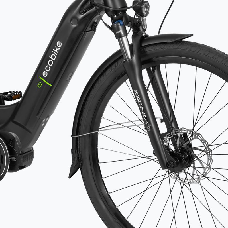 Bicicleta electrică EcoBike D2 City/14Ah Smart BMS negru 1010319 10