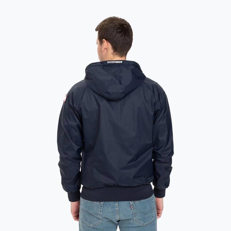 Bărbați Pitbull West Coast Athletic Athletic cu glugă jachetă din nailon cu glugă Dark Navy 3