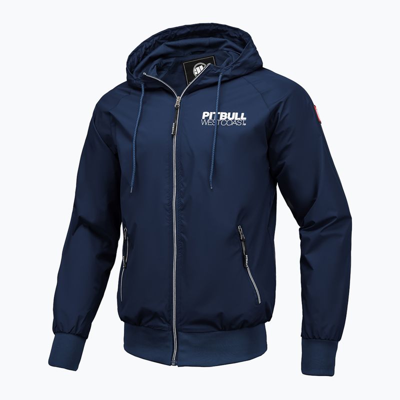Bărbați Pitbull West Coast Athletic Athletic cu glugă jachetă din nailon cu glugă Dark Navy 7