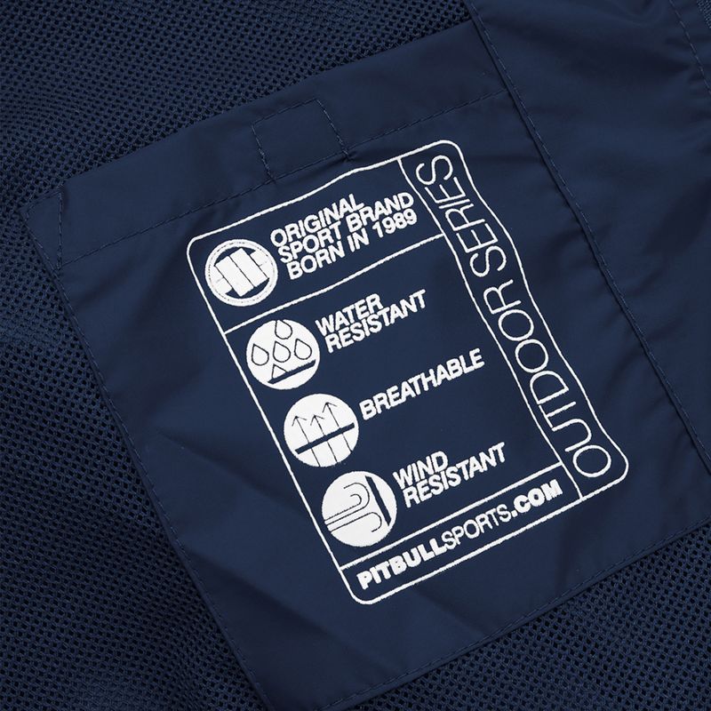 Bărbați Pitbull West Coast Athletic Athletic cu glugă jachetă din nailon cu glugă Dark Navy 13