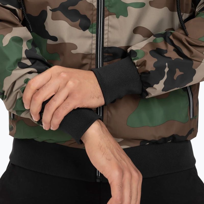 Jachetă cu glugă din nailon pentru bărbați Pitbull West Coast Athletic cu glugă din nailon pentru bărbați Woodland Camo Jacket 5