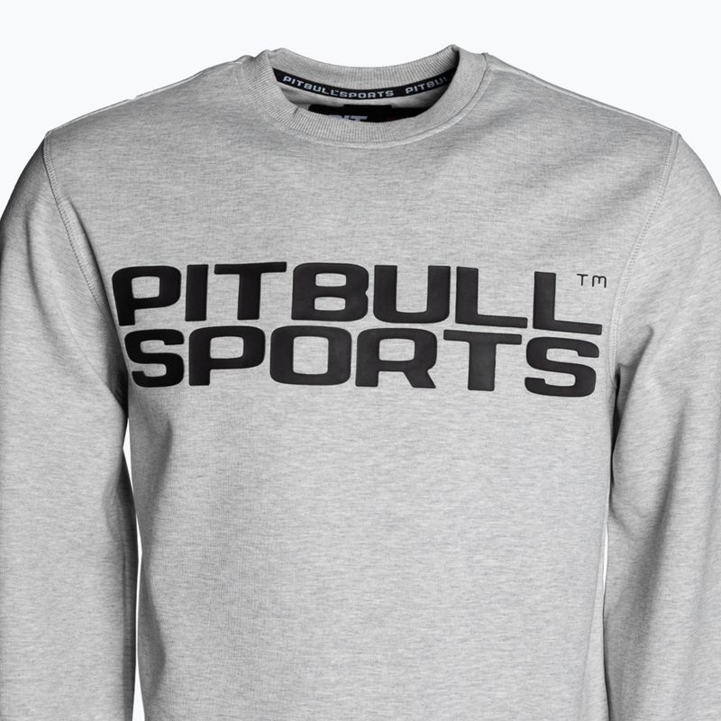 Hanorac pentru bărbați Pitbull West Coast Crewneck Fern grey/melange 3