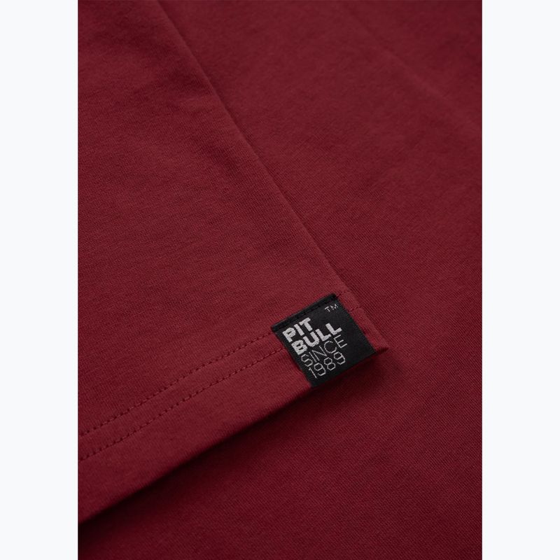 Tricou pentru bărbați Pitbull No Logo burgundy 5