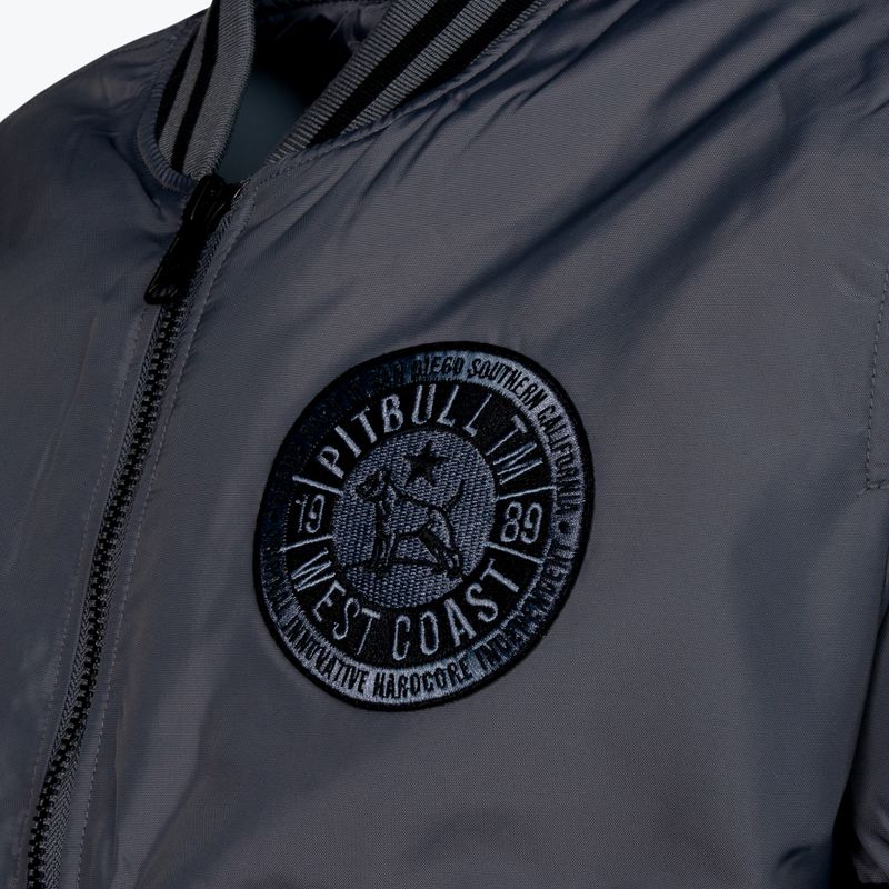 Jachetă pentru bărbați Pitbull West Coast Padded Baseball Caseman black/grey 3