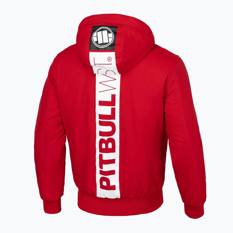 Jachetă de iarnă pentru bărbați Pitbull West Coast Cabrillo Hooded red 4