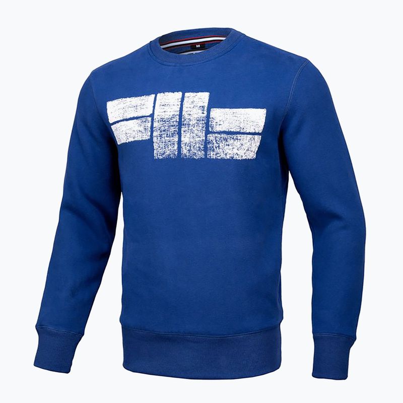 Hanorac pentru bărbați Pitbull West Coast Crewneck Classic Logo royal blue