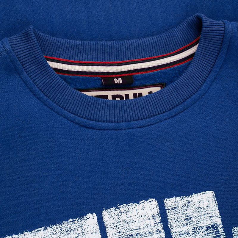 Hanorac pentru bărbați Pitbull West Coast Crewneck Classic Logo royal blue 4