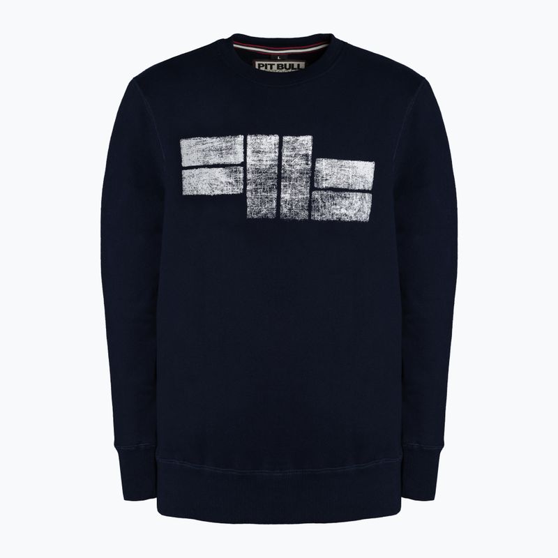 Hanorac pentru bărbați Pitbull West Coast Crewneck Classic Logo dark navy
