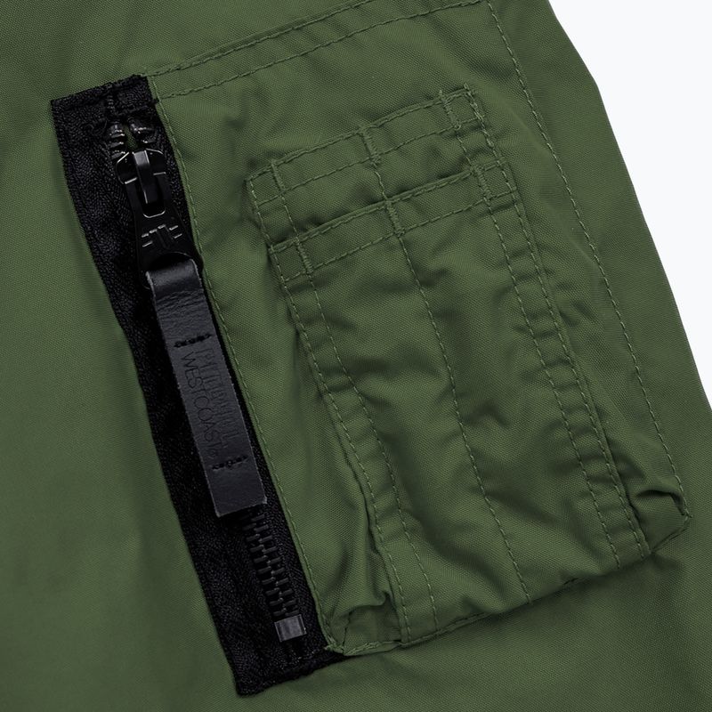 Jachetă cu glugă pentru bărbați Pitbull West Coast Nimitz cu glugă de măsline 6