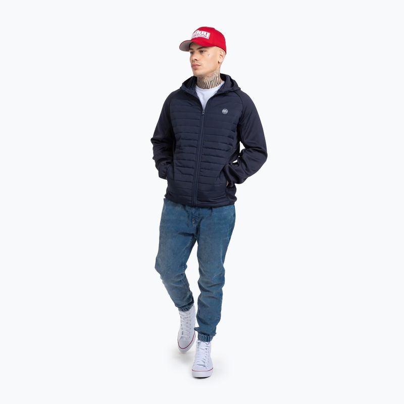 Jachetă cu glugă pentru bărbați Pitbull West Coast Dillard cu glugă Dark Navy 2