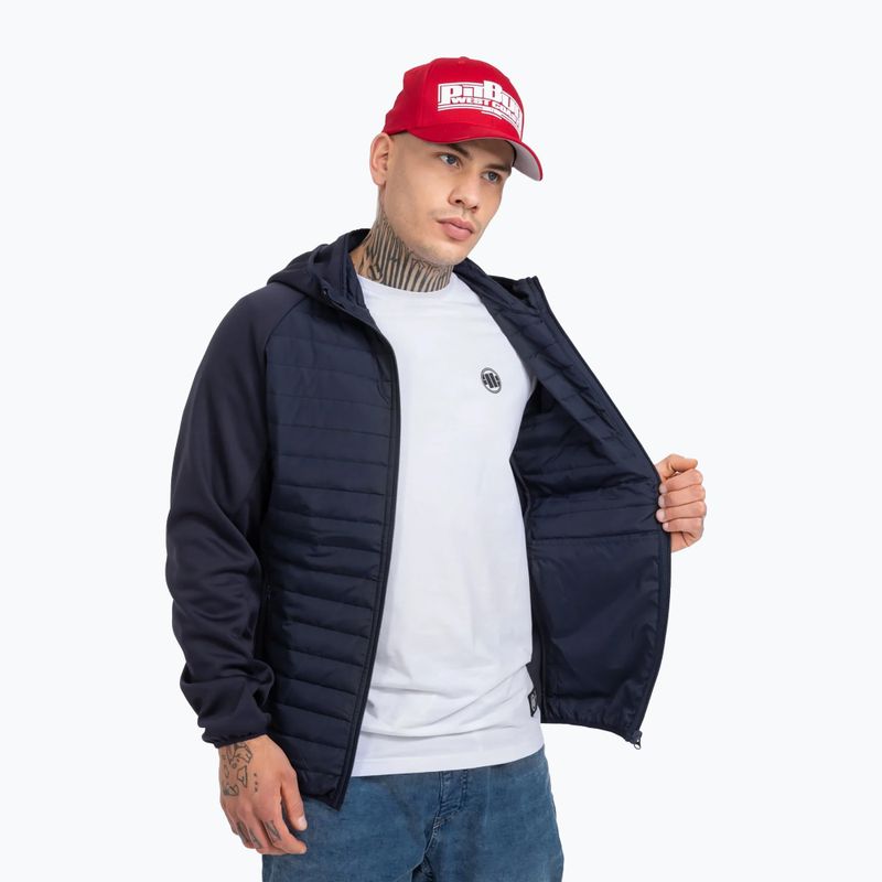 Jachetă cu glugă pentru bărbați Pitbull West Coast Dillard cu glugă Dark Navy 3