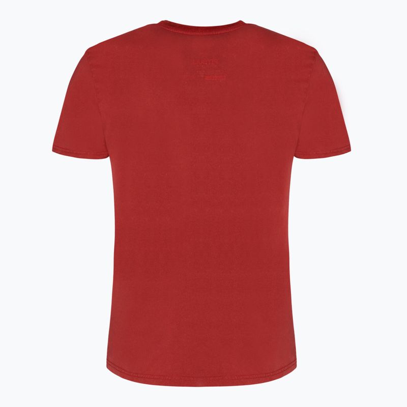 Tricou pentru bărbați Pitbull West Coast T-Shirt Circle Dog burgundy 2