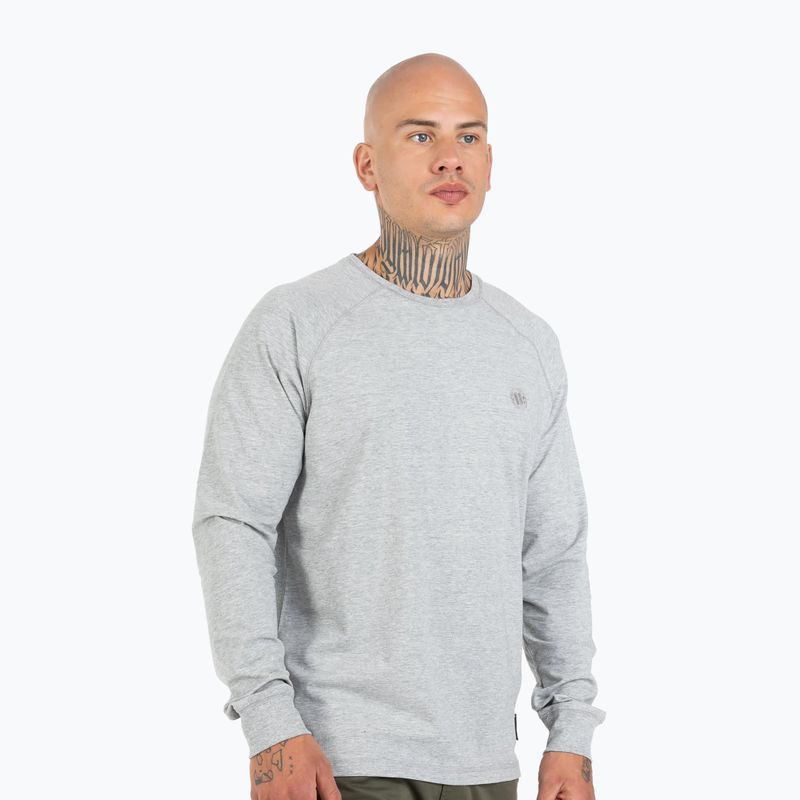 Hanorac pentru bărbați Pitbull West Coast Small Logo Spandex 210 grey/melange