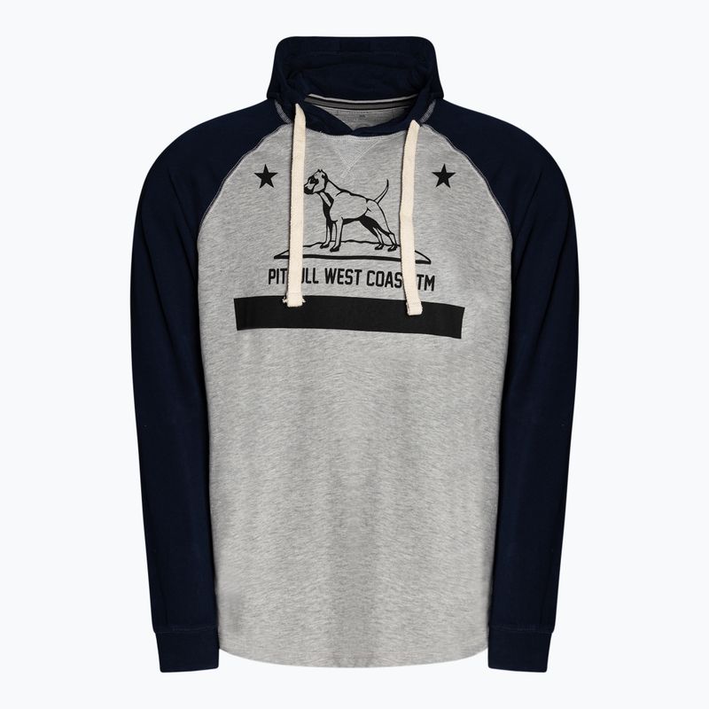 Hanorac pentru bărbați Pitbull West Coast Hooded California 210 grey/dark navy 5
