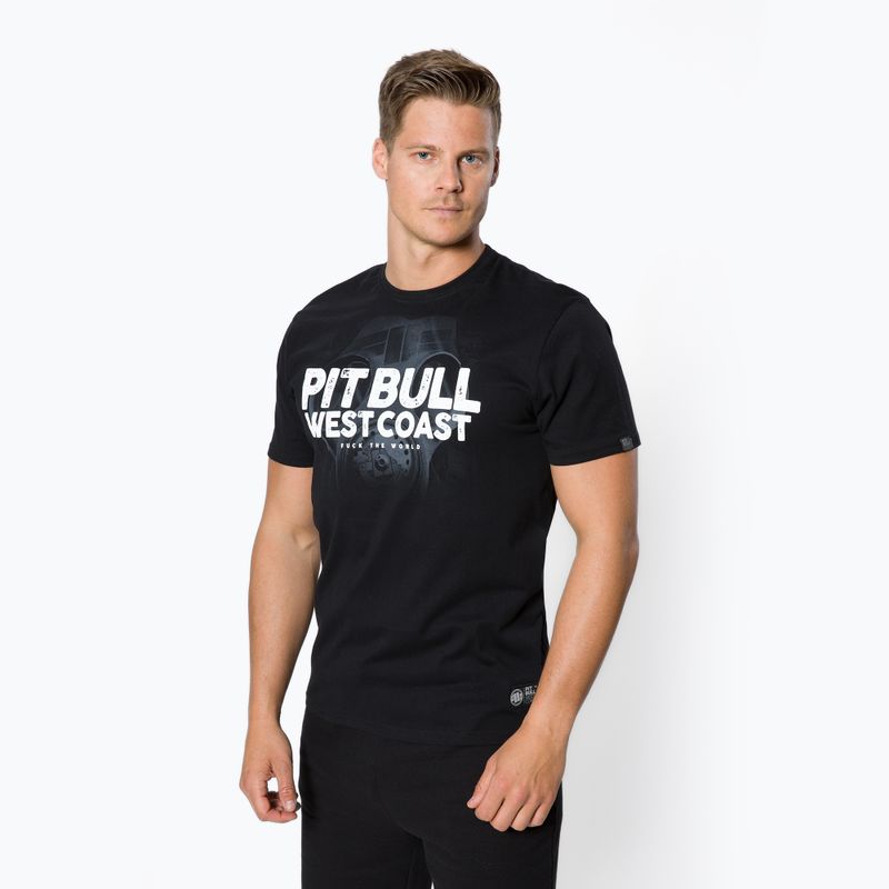 Tricou pentru bărbați Pitbull West Coast Manfuck The World black
