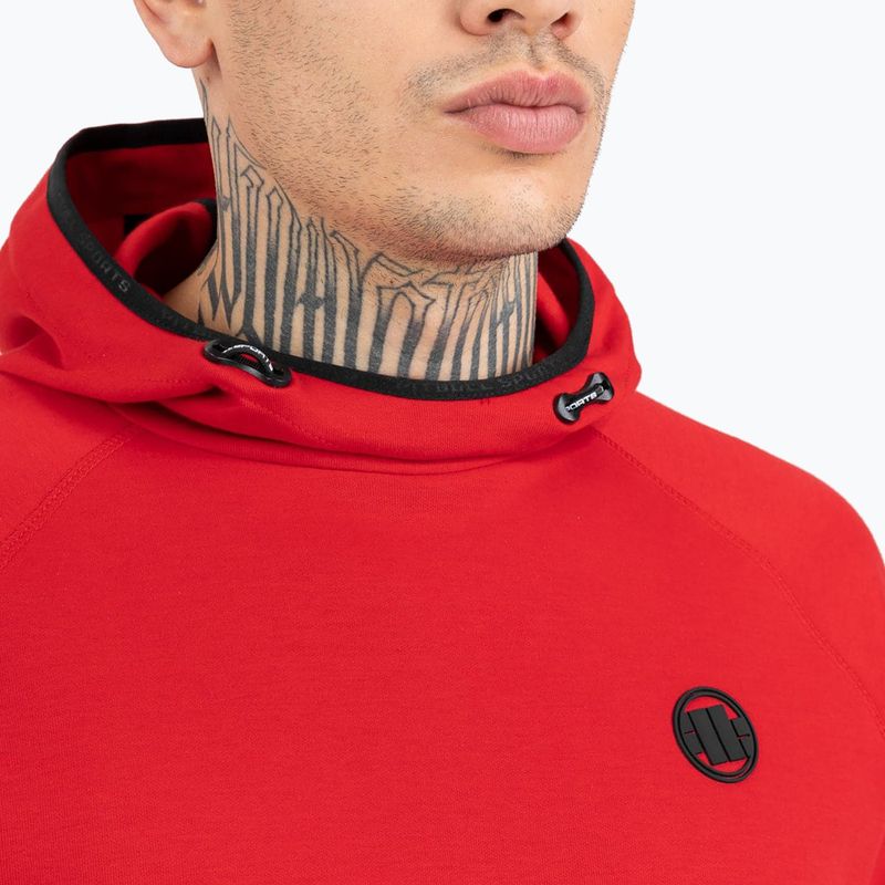 Hanorac pentru bărbați Pitbull West Coast Skylark Hooded Sweatshirt red 4