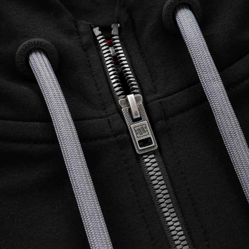 Hanorac pentru femei Pitbull West Coast Hooded Zip French Terry black 4