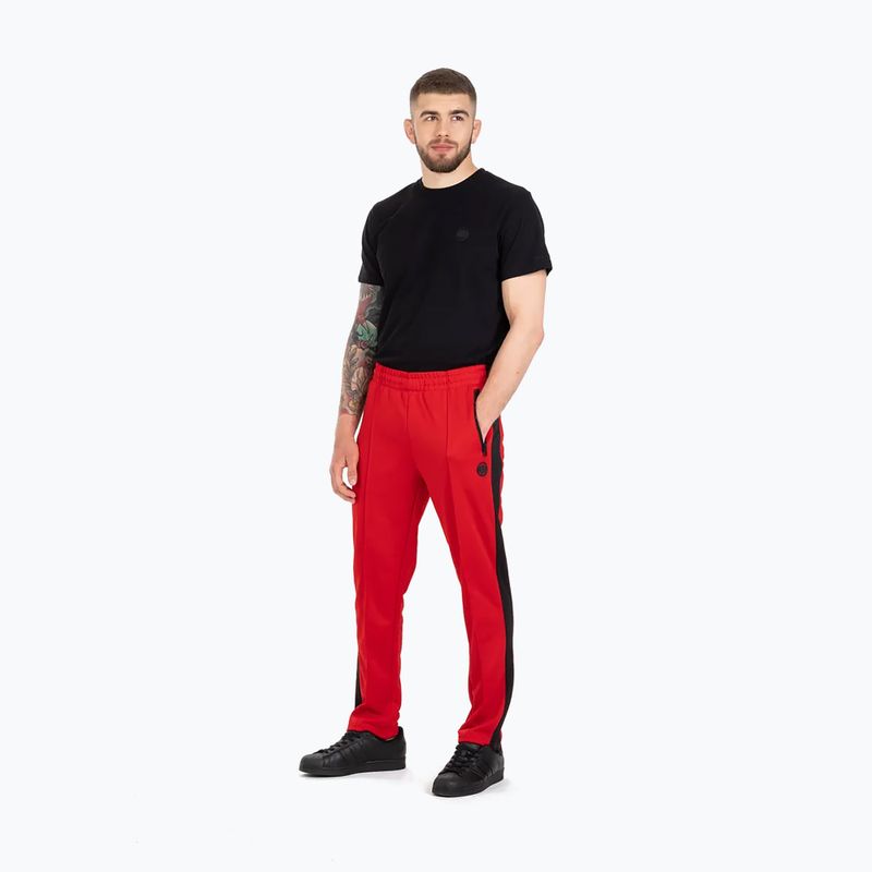 Pantaloni pentru bărbați Pitbull West Coast Oldschool Track Pants Raglan red 4