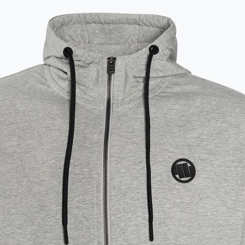 Hanorac pentru bărbați Pitbull West Coast Hooded Zip Small Logo F.Terry 220 grey/melange 7