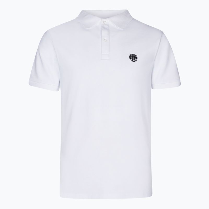 Tricou polo pentru bărbați Pitbull West Coast Polo Regular white