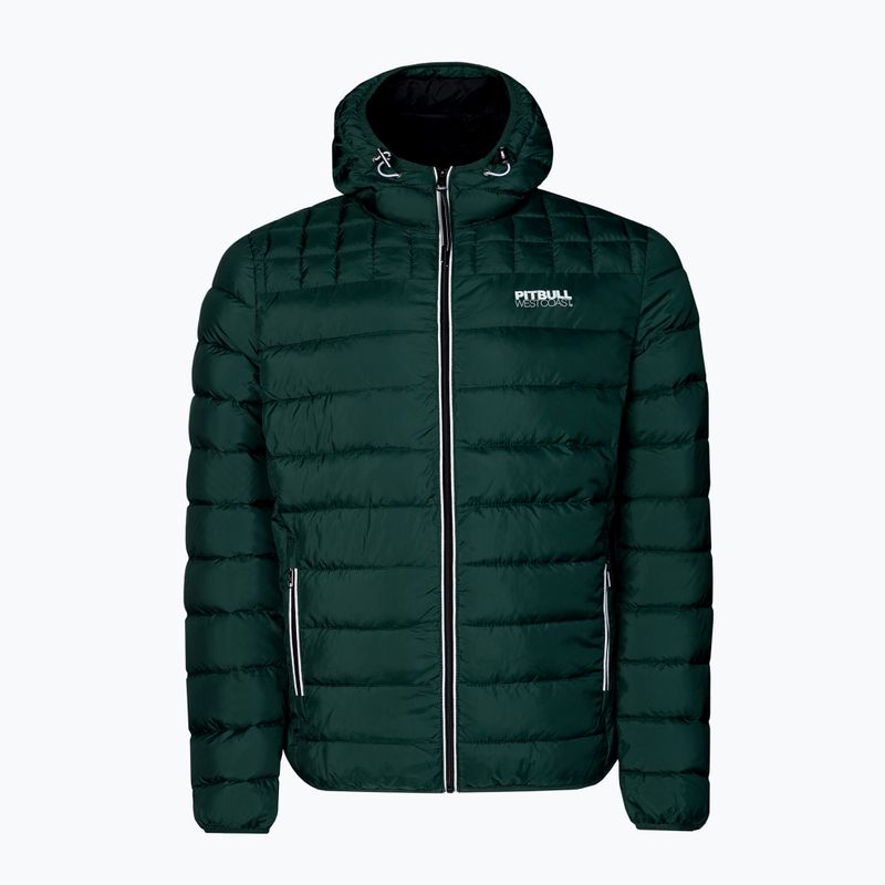 Jachetă de iarnă pentru bărbați Pitbull West Coast Padded Hooded Seacoast dark olive