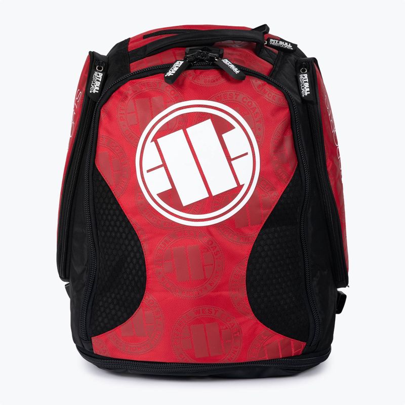 Rucsac pentru bărbați Pitbull West Coast Medium Convertible Logo red