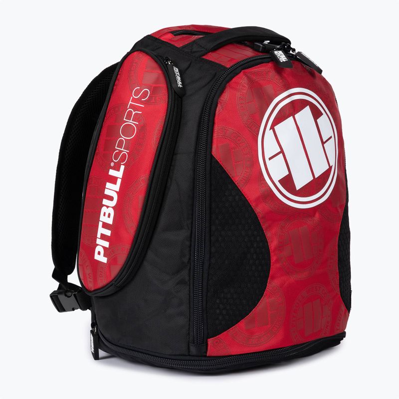 Rucsac pentru bărbați Pitbull West Coast Medium Convertible Logo red 2