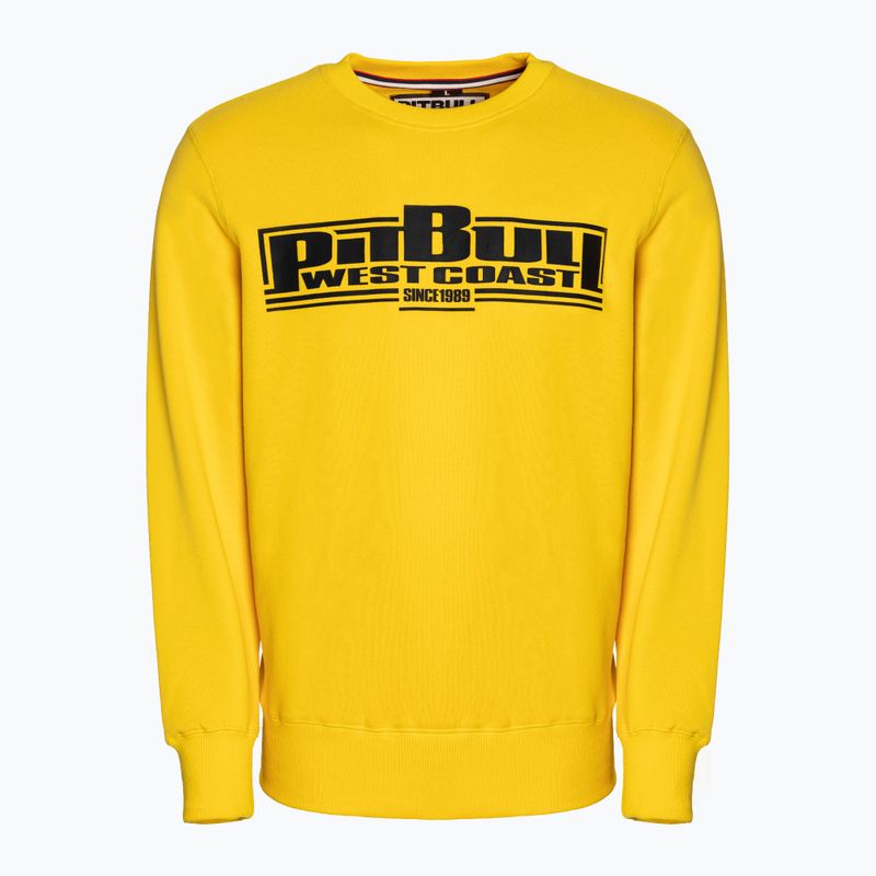 Hanorac pentru bărbați Pitbull West Coast Crewneck Classic Boxing 21 yellow