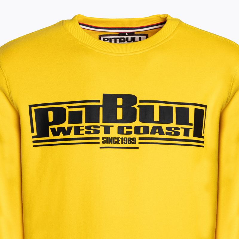 Hanorac pentru bărbați Pitbull West Coast Crewneck Classic Boxing 21 yellow 3