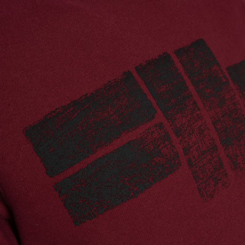 Hanorac pentru bărbați Pitbull West Coast Crewneck Classic Logo burgundy 8