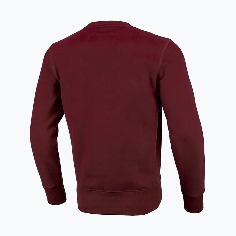 Hanorac pentru bărbați Pitbull West Coast Crewneck Classic Logo burgundy 7